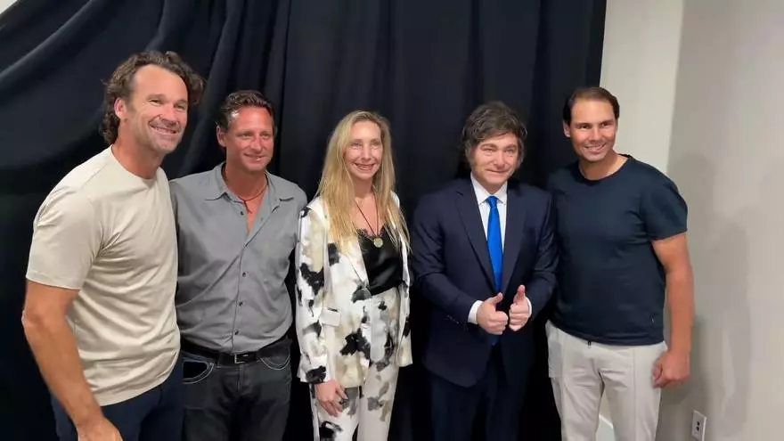 La reacción viral de Javier Milei al conocer a Rafa Nadal