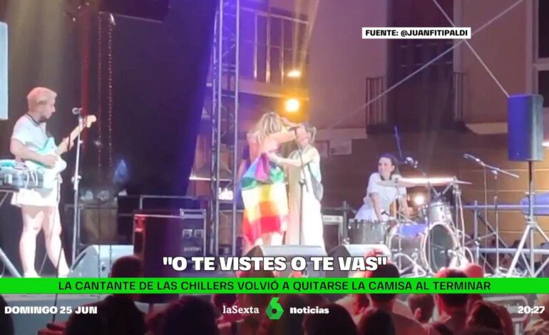 La Policía detiene un concierto de Rocío Saiz en el Orgullo de Murcia por enseñar los pechos