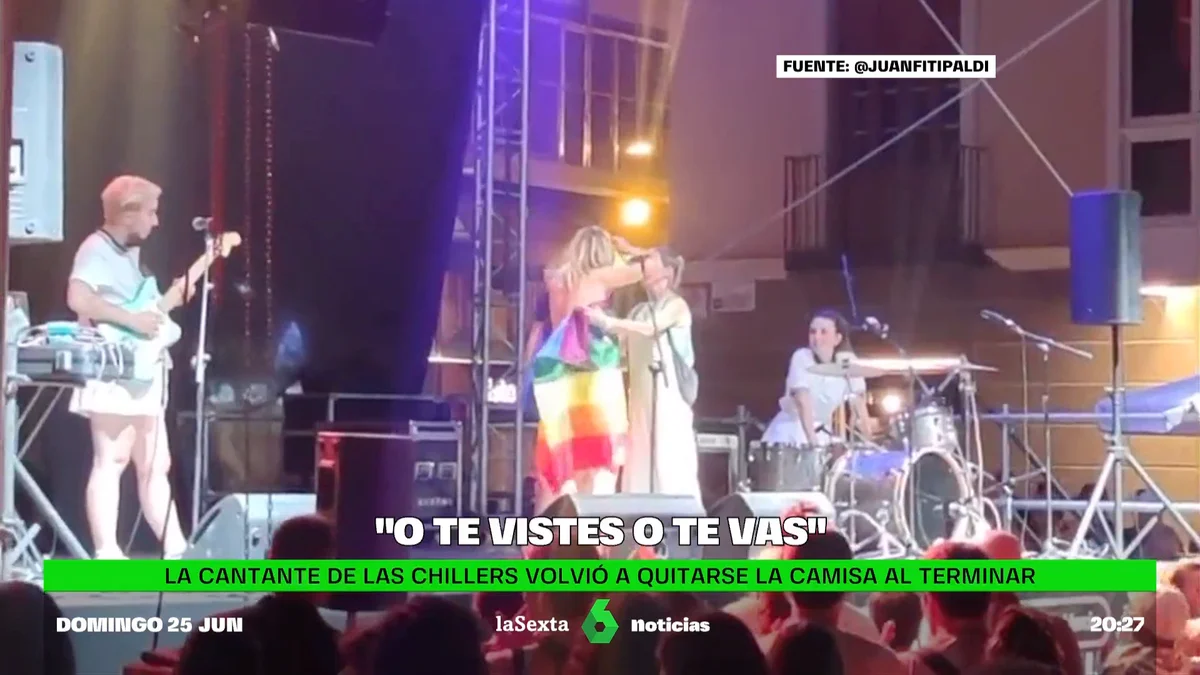 La Policía detiene un concierto de Rocío Saiz en el Orgullo de Murcia por enseñar los pechos