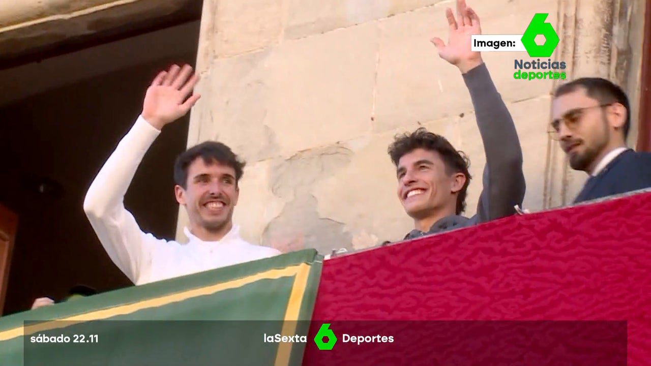El emotivo momento de los hermanos Márquez en su gran fiesta en Cervera: «Nos hemos unido…»