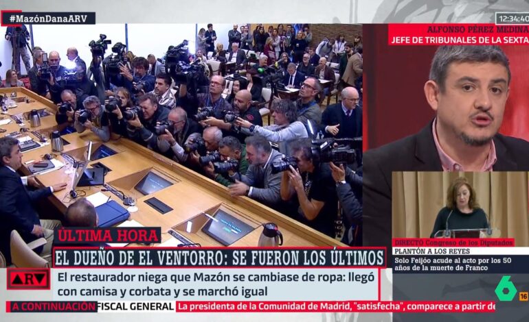 Alfonso Pérez Medina analiza las contradicciones entre Vilaplana, Mazón y el dueño de ‘El Ventorro’ : «Alguien está mintiendo»