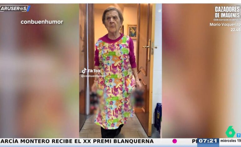 El divertido vídeo de la abuela que se entrena en el gimnasio solo para poder cargar con botellines