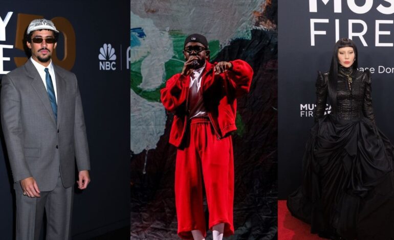 Bad Bunny, Lady Gaga y Kendrick Lamar, los artistas con más nominaciones