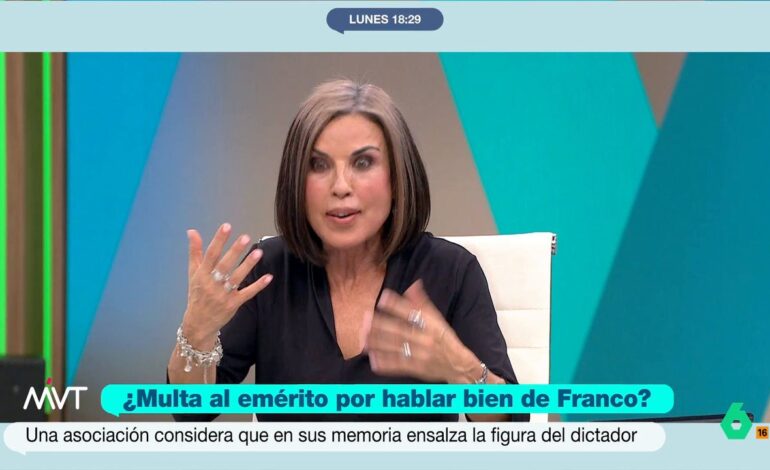 Beatriz de Vicente, sobre si hay delito en las palabras del emérito sobre Franco: «Está en el límite»