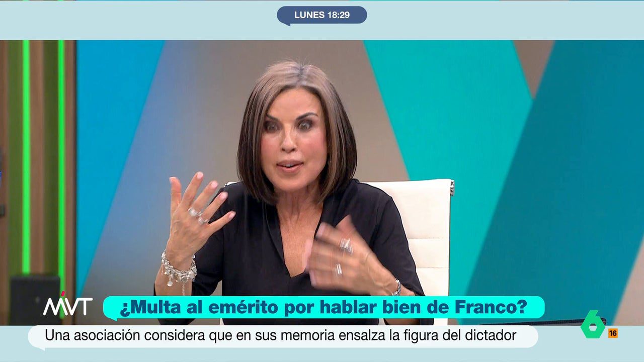 Beatriz de Vicente, sobre si hay delito en las palabras del emérito sobre Franco: «Está en el límite»