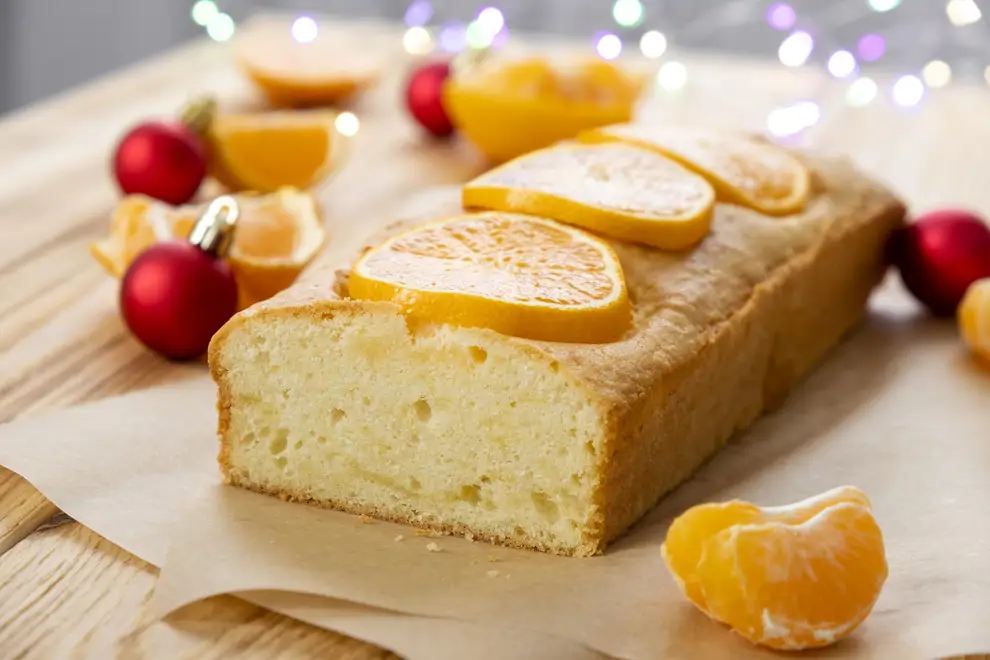 Pastel de Navidad de naranja