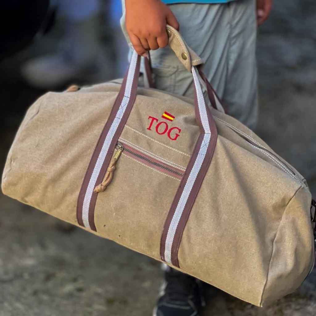 Bolsa de viaje de chocolate vintage personalizable