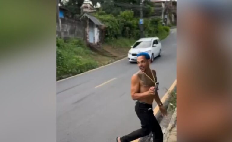 Estaba harto de que los coches fueran rápido y se le ocurrió pintar esto en el suelo: su genialidad se ha hecho viral