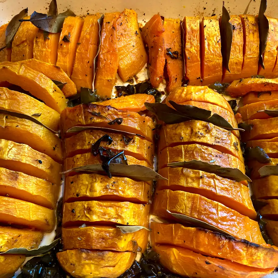calabaza hasselback