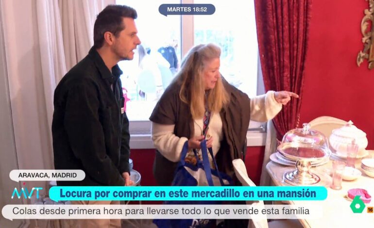 Luis Calero visita un ‘home market’, una casa de lujo convertida en un mercadillo