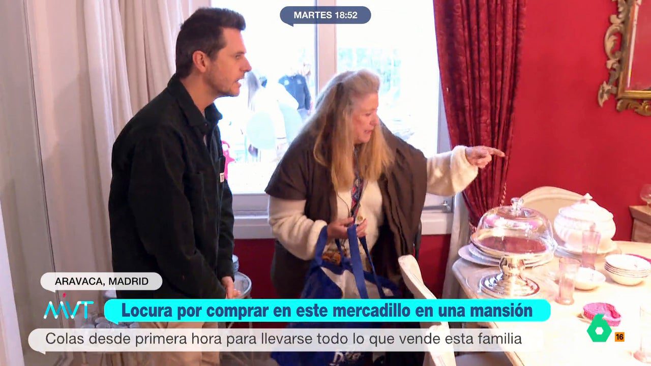 Luis Calero visita un ‘home market’, una casa de lujo convertida en un mercadillo