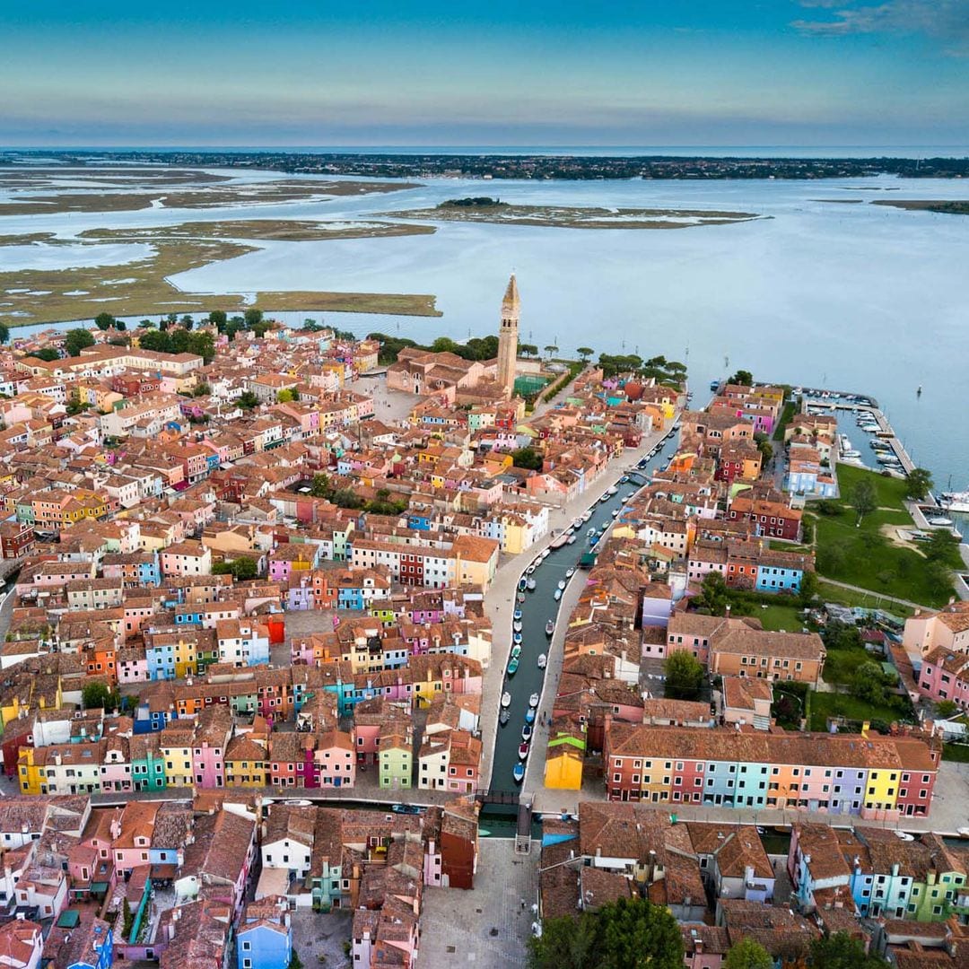 Vista panorámica del archipiélago de Venecia.