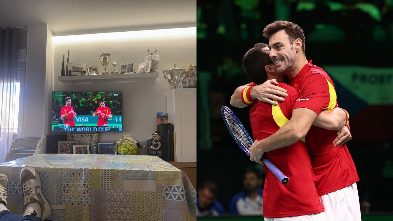 Carlos Alcaraz, uno más animando a España en la Copa Davis: «VAMOOOOOOOS!!!!»