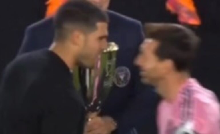 El emotivo gesto entre Carlos Alcaraz y Leo Messi en las finales de conferencia de la MLS