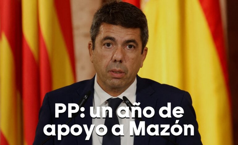 Un PP en manos de Vox cierra filas en torno a Mazón que emprende su salida un año tarde