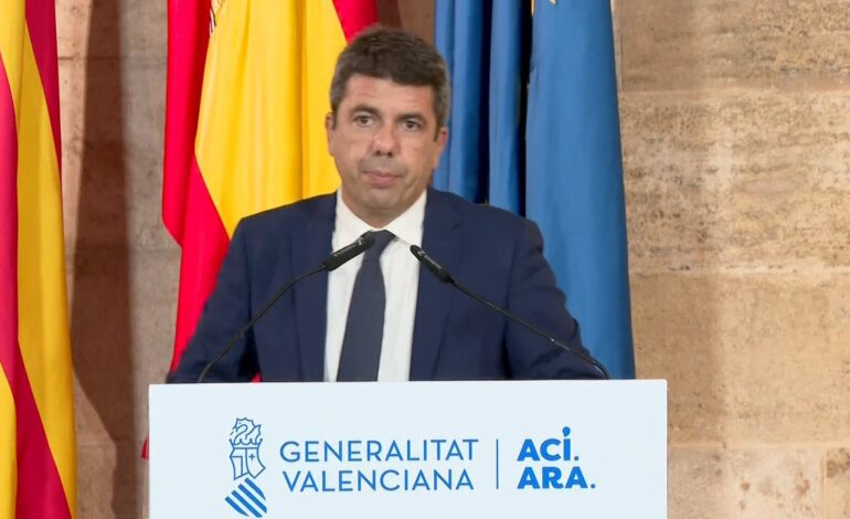 Comparecencia de Carlos Mazón en la comisión de investigación sobre la DANA, streaming en directo
