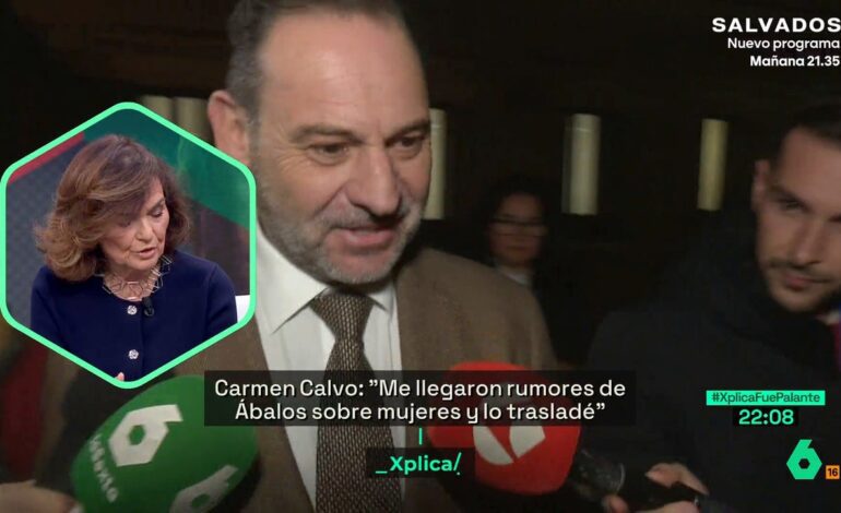 Me llegaron rumores de Ábalos sobre mujeres y yo lo trasladé