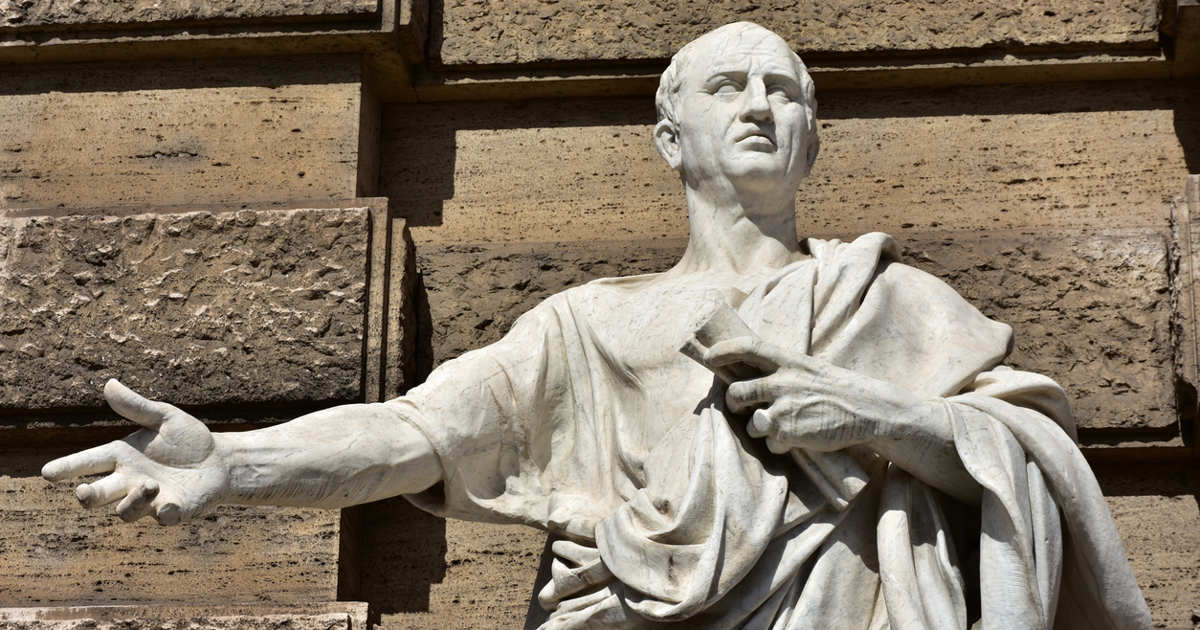 la frase del filósofo romano Cicerón para llevar una vida con sentido