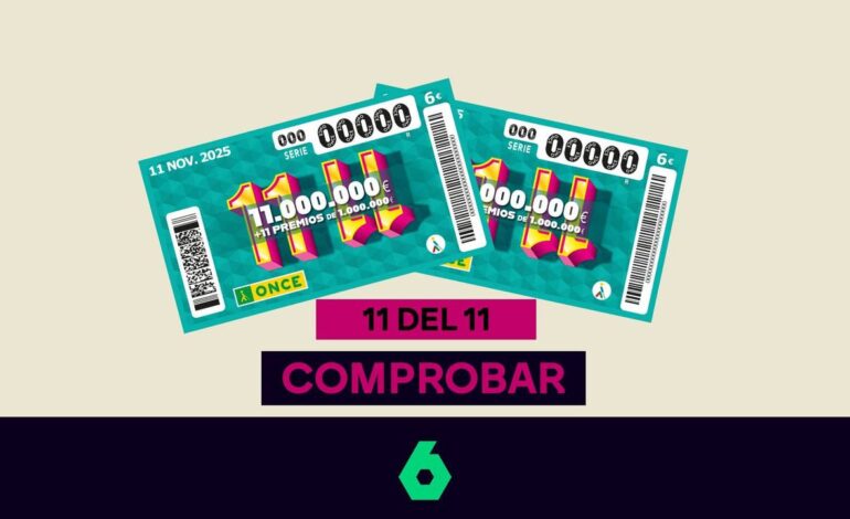 Sorteo 11 del 11 de la ONCE de hoy