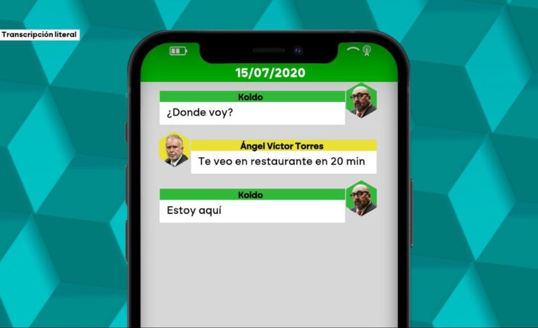 Torres habría ido a una cena con Aldama pese a que aseguró no tener «ninguna relación» con el empresario