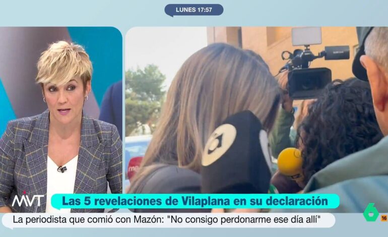 Cristina Pardo, a Vilaplana: «Si estás comiendo con un político que se levanta a atender llamadas, como mínimo le preguntas: ¿Todo bien?»