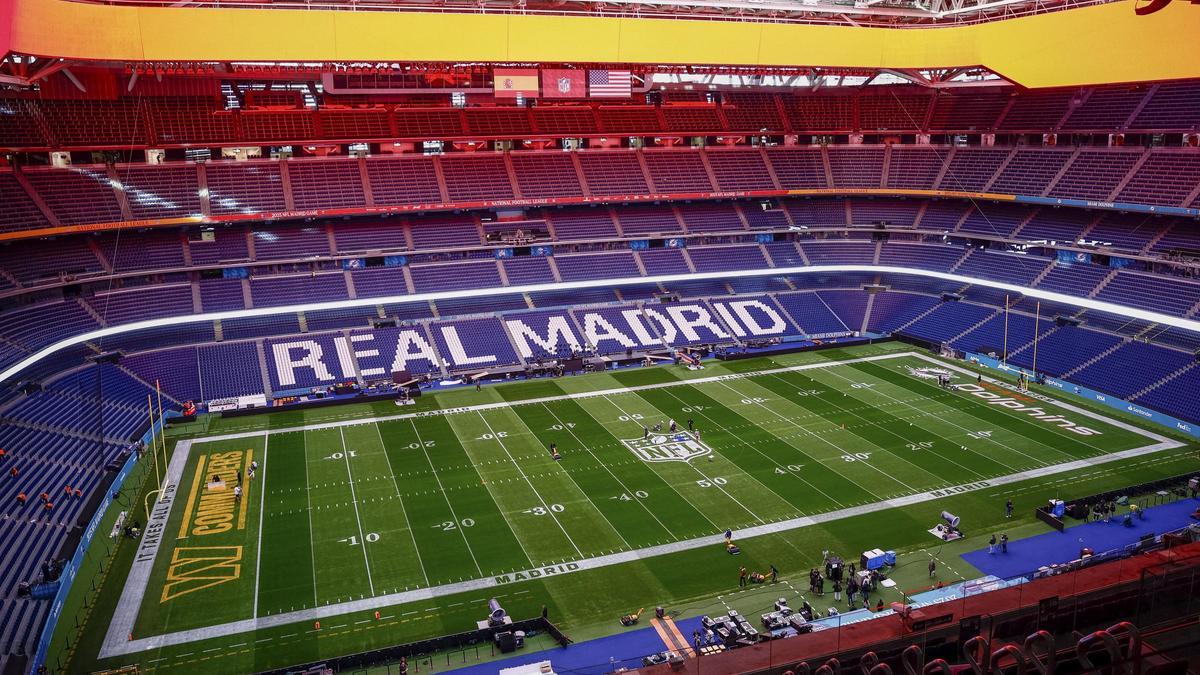 TRANFORMACIÓN BERNABÉU NFL | Así ha sido la transformación del estadio Santiago Bernabéu en campo de la NFL