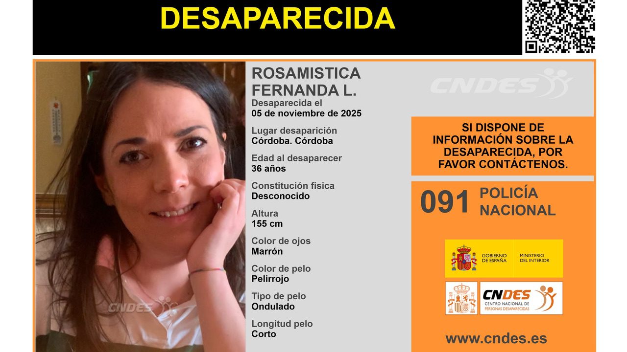 Buscan a Rosamística Fernanda, mujer de 36 años desaparecida en Córdoba