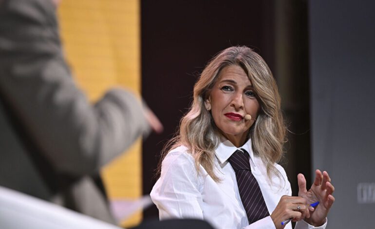 Yolanda Díaz exige a Sánchez una «tasa Trump»