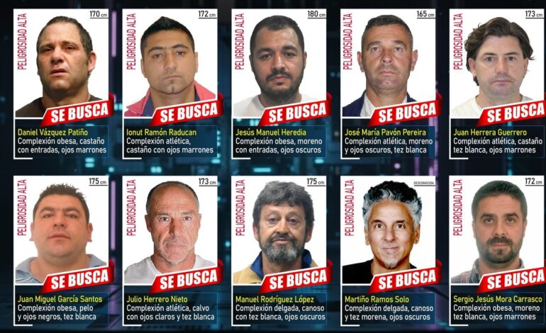 un asesino, agresores sexuales y narcotraficantes