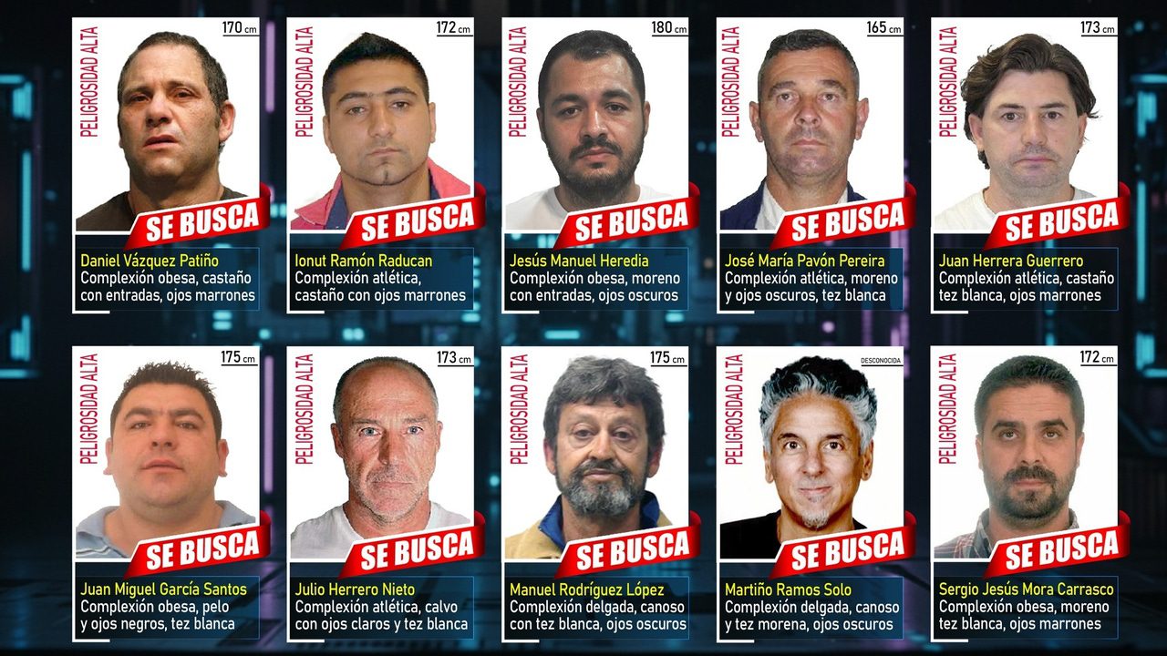 un asesino, agresores sexuales y narcotraficantes