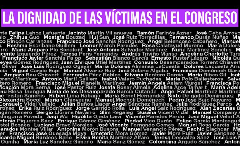 las víctimas de la DANA llenan de humanidad el Congreso