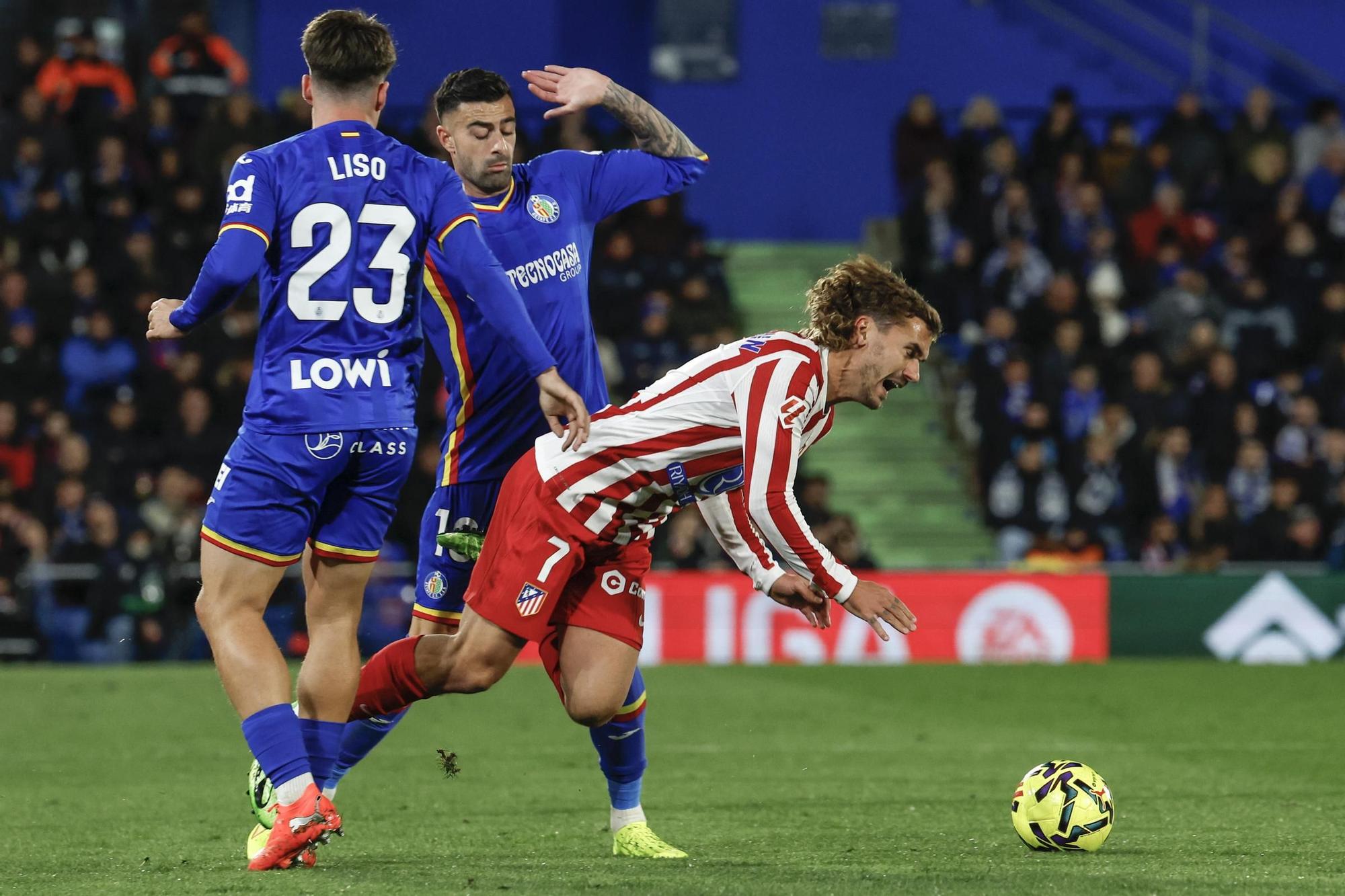Empate en el descanso del Atlético en Getafe