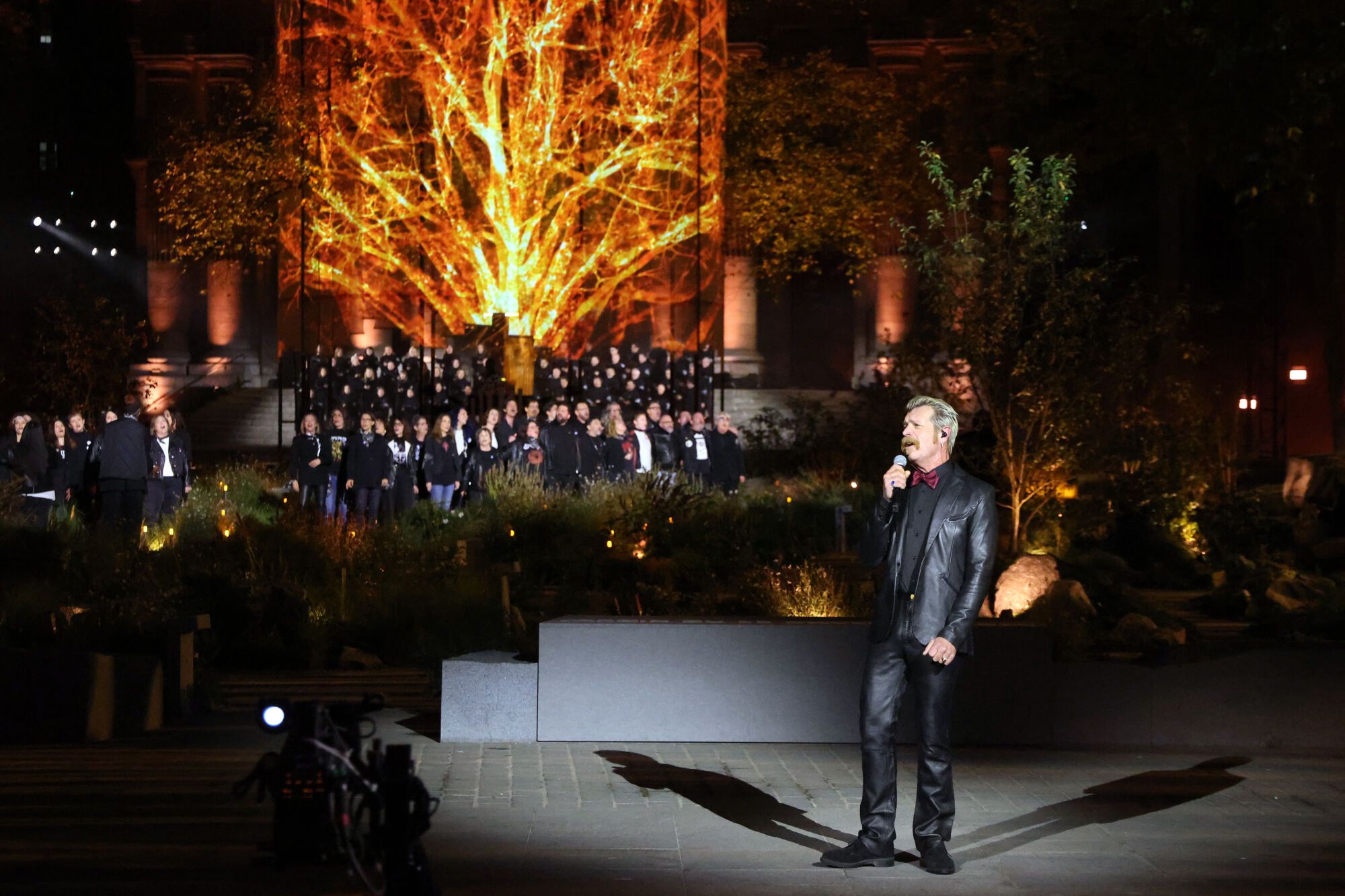 Homenaje a las víctimas de los atentados del Bataclan.