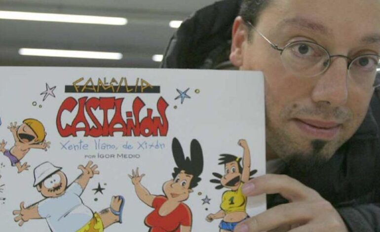 «La familia Castañón», legáu del historietista y músicu xixonés Igor Medio, entra nel Muséu del Pueblu d’Asturies