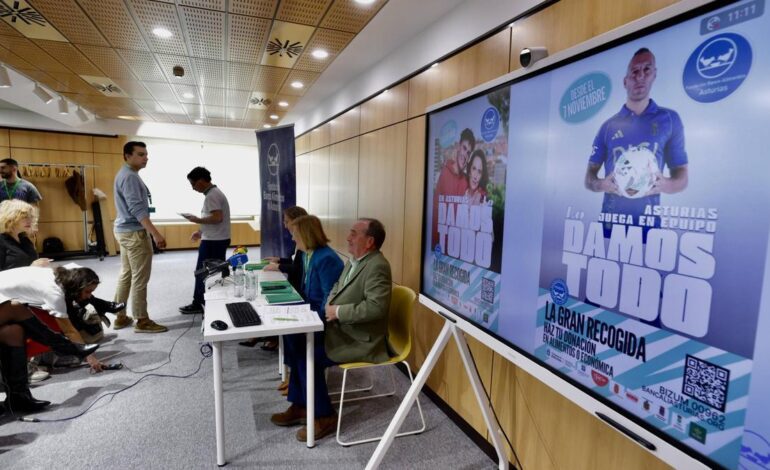 Santi Cazorla encabeza el cartel de la gran recogida del Banco de Alimentos de Asturias, en la que se esperan recoger 300.000 kilos de comida