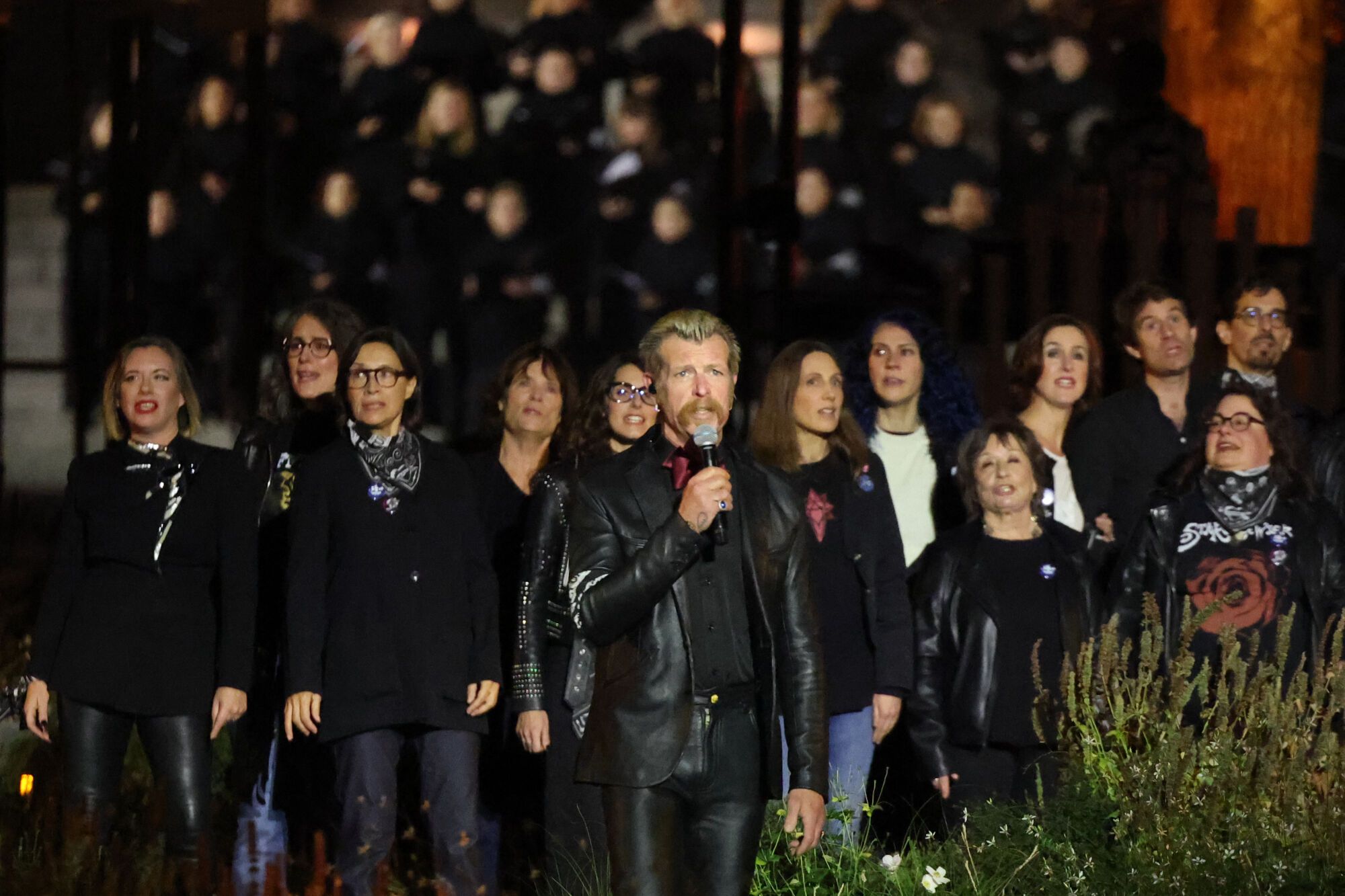 Homenaje a las víctimas de los atentados del Bataclan.