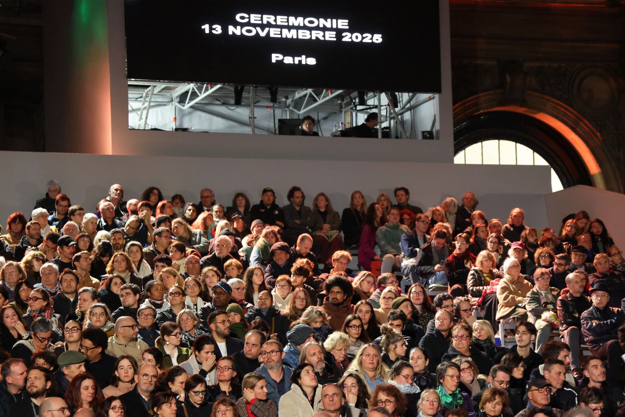 Homenaje a las víctimas de los atentados del Bataclan.