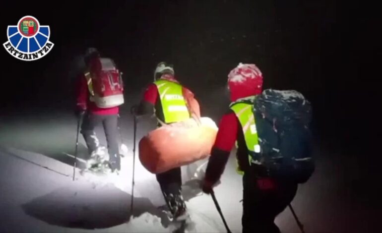 La Ertzaintza busca un pastor desaparecido en Aizkorri, Gipuzkoa