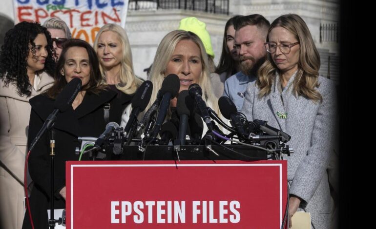 CASO EPSTEIN | La congresista Marjorie Taylor Greene anuncia que dejará su cargo en enero tras su desencuentro con Trump