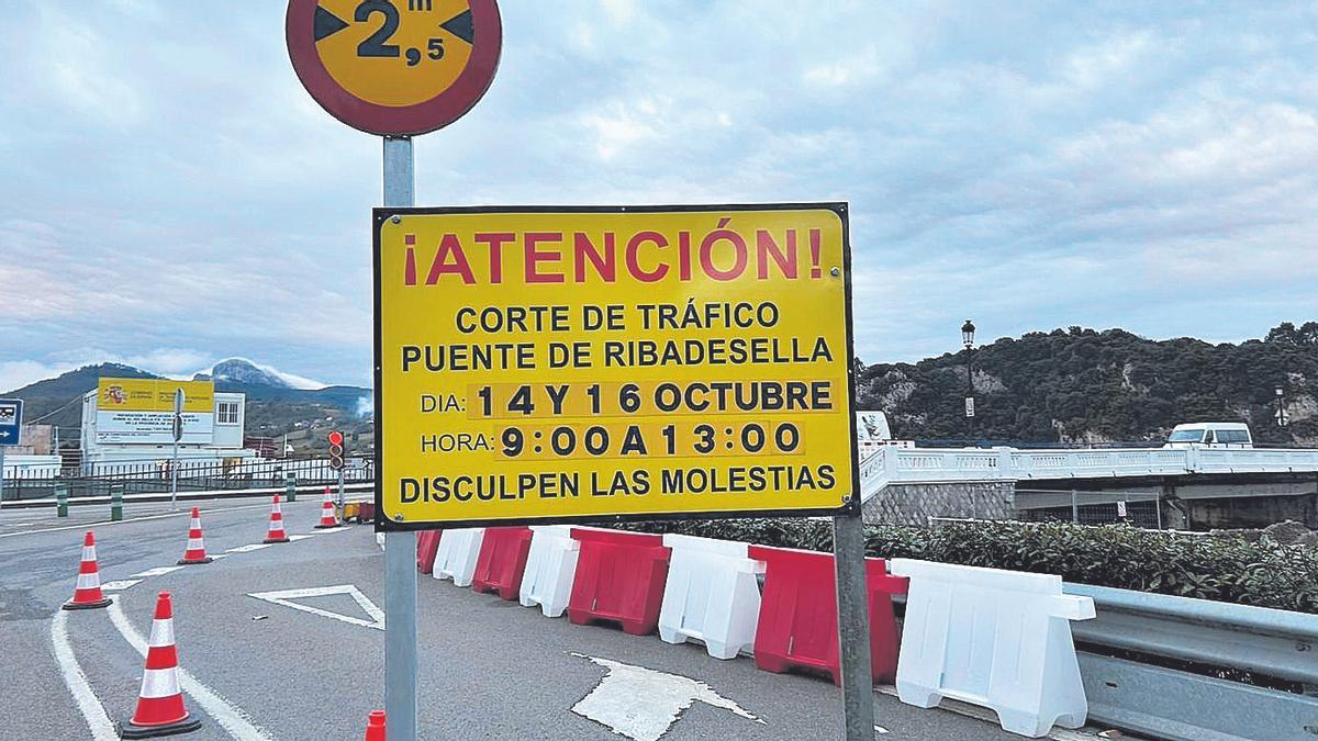 CORTE TRÁFICO PUENTE RIBADESELLA | Nuevo corte total al tráfico rodado en el puente de Ribadesella: esta es la fecha y el horario