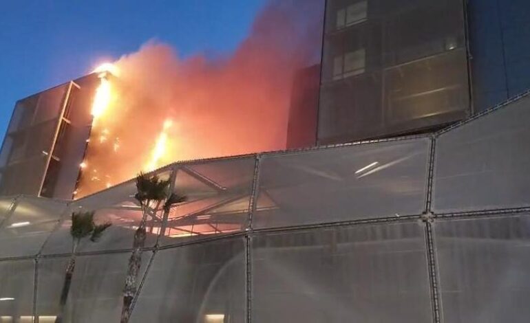 Incendio en el Hospital Santa Lucía de Cartagena