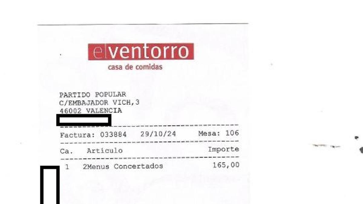 El propietario del Ventorro entrega al juzgado la factura de la sobremesa de Mazón con la periodista el día de la dana