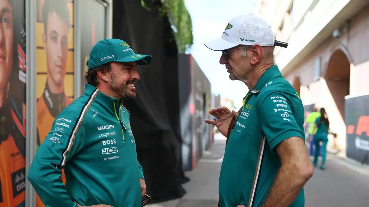 El llamativo mensaje de Newey después del cuarto puesto de Alonso en Qatar: «Si consigue mantener…»
