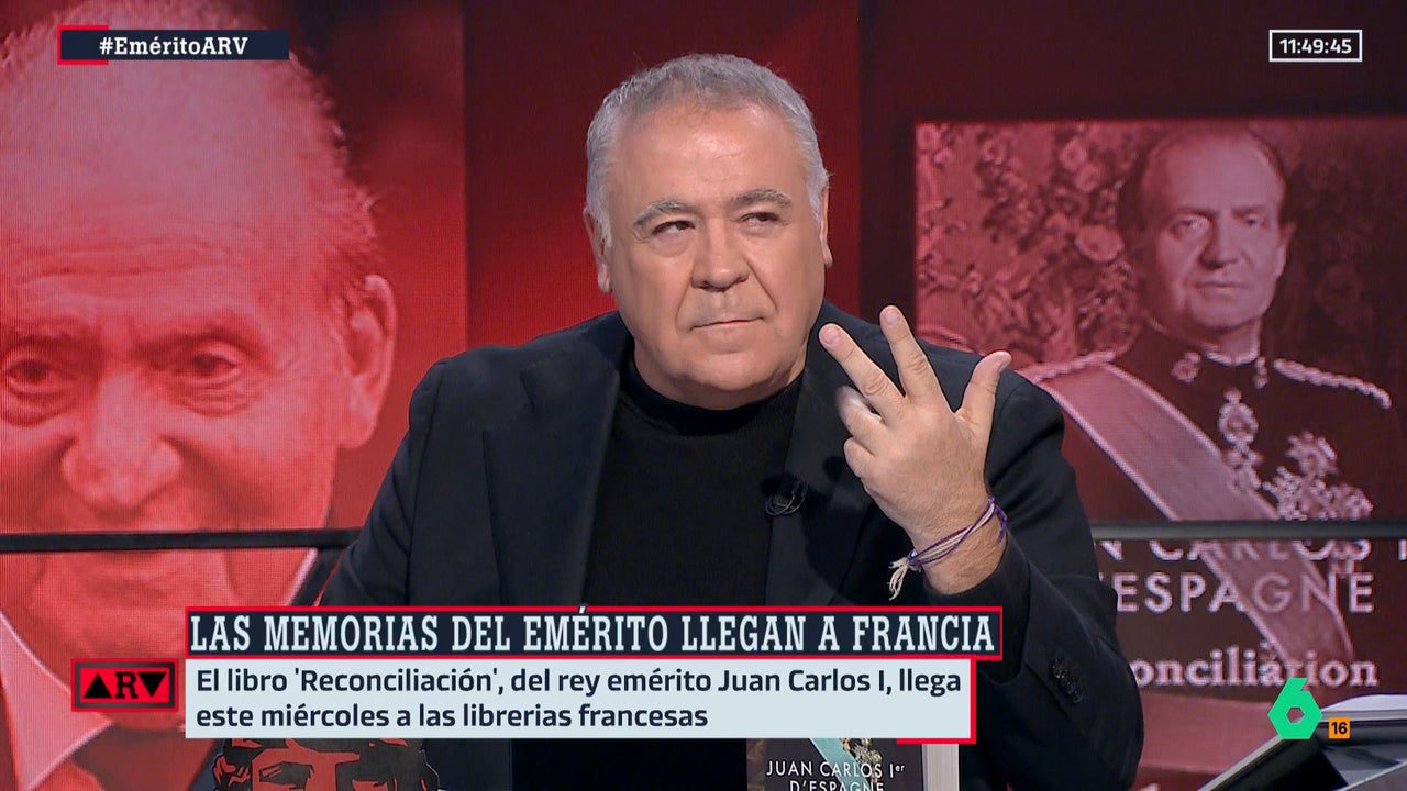La divertida reacción de Ferreras tras la confesión del emérito de que «solo ha tenido dos deslices»: «¿Dos? ¿Dos al día?»