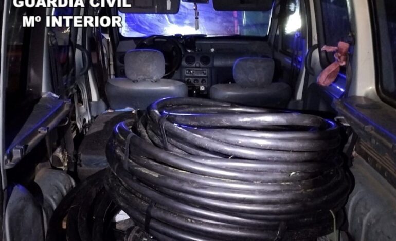Investigadas tres personas por el robo de 160 kilos de cable telefónico en Zas (A Coruña)