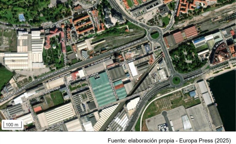 Una persona herida por inhalación de humo en el incendio de su piso en la calle Gerardo de Alvear de Santander