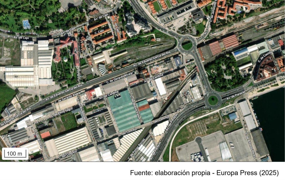 Una persona herida por inhalación de humo en el incendio de su piso en la calle Gerardo de Alvear de Santander