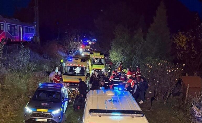 Un choque de trenes deja 11 heridos de consideración en el suroeste de Eslovaquia