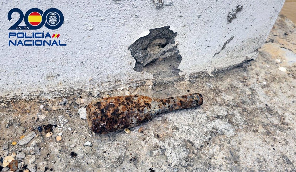 La Policía desactiva una granada de mortero hallada en unas obras en el campus de la Universidad de Huelva