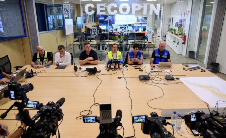 Tenerife registra más de una decena de incidencias en las primeras horas del paso de la borrasca ‘Claudia’